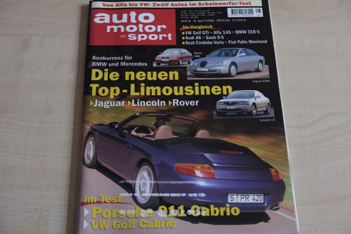 Auto Motor und Sport 08/1998